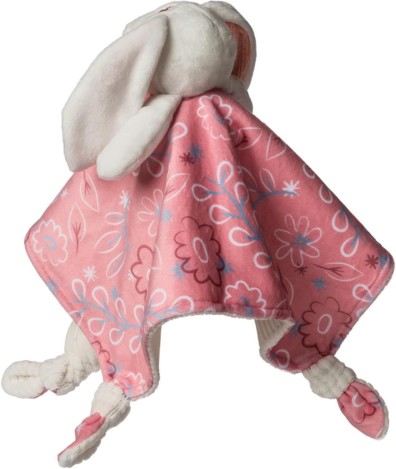 Mary Meyer Stuffed Animal Lovey Security Blanket, 13 x 13-Inches, Bella Bunny