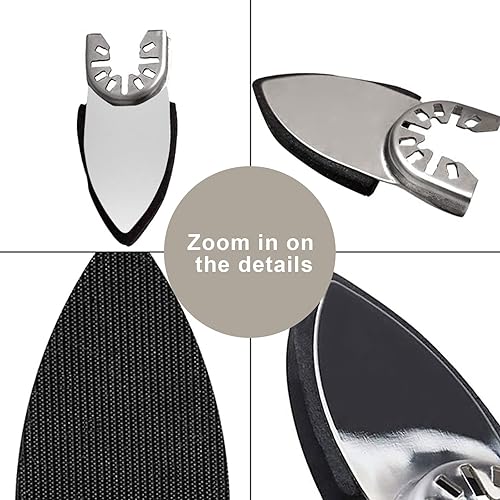 Miniatura 2 de 104 almohadillas de lijado de dedos, herramienta oscilante, kit de almohadillas de lijado para detalles, 100 hojas de papel de lija para dedos