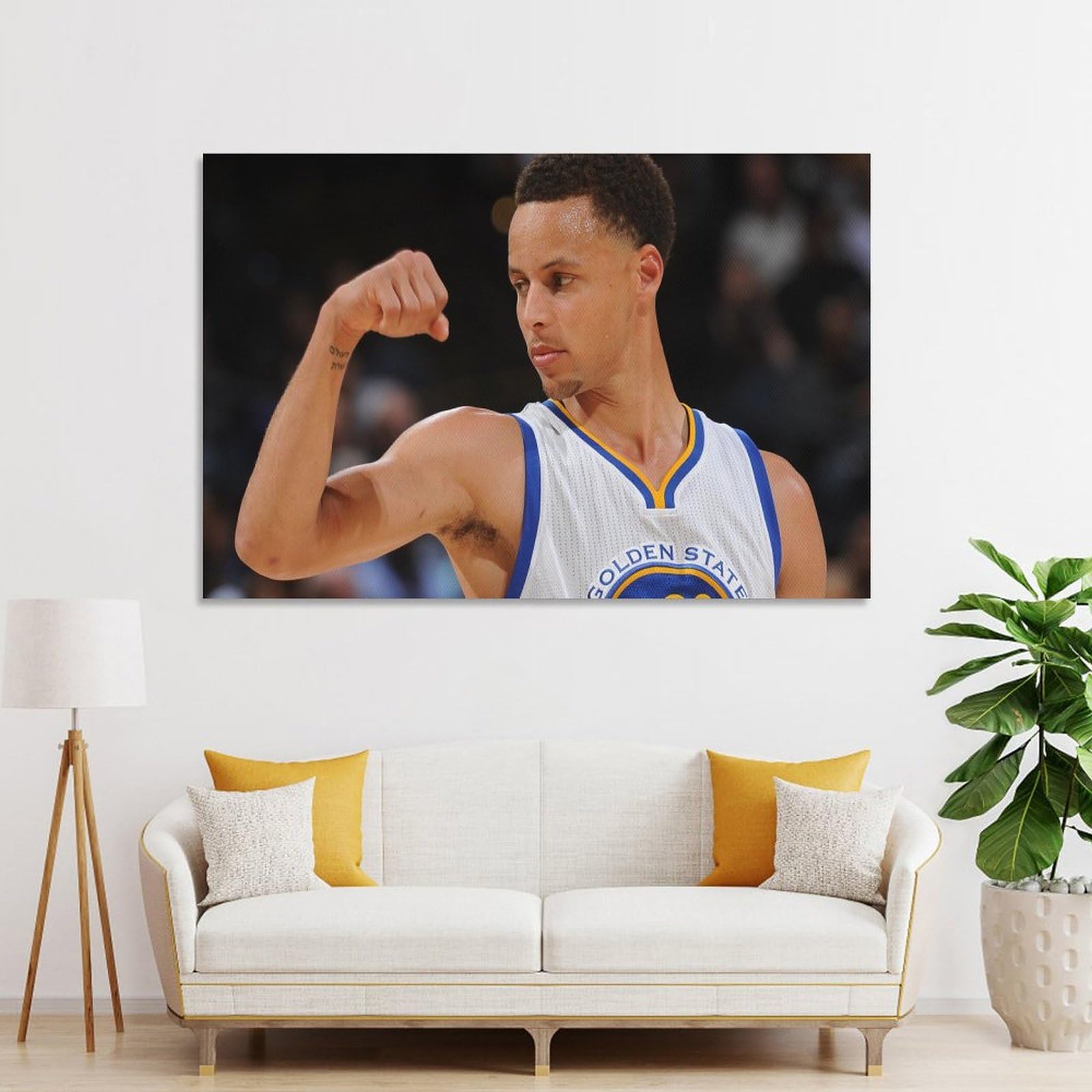 Amazon.co.jp: NBA ステフィン・カリー (13) キャンバスウォールアート