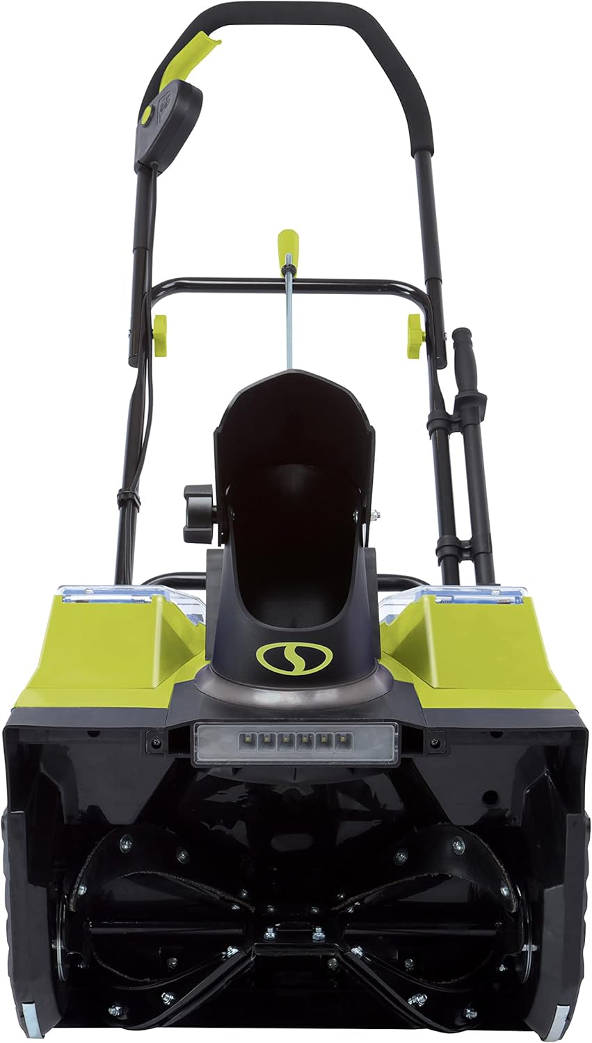 review Snow Joe 24V-X2-SB18-SJG 48-Volt iON+ Cordless Snow Blower Kit, 18-Inch, w/ 2 x 4.0-Ah Batteries and Charger (Green)