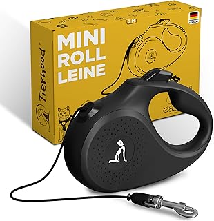 Tierhood Rollleine 3m / 5m für Katzen und kleine Hunde - Leine für Katzen - Leine Hund - Katzen Leine - Welpen Leine - Hundeleine kleine Hunde leicht - bis 8kg product image