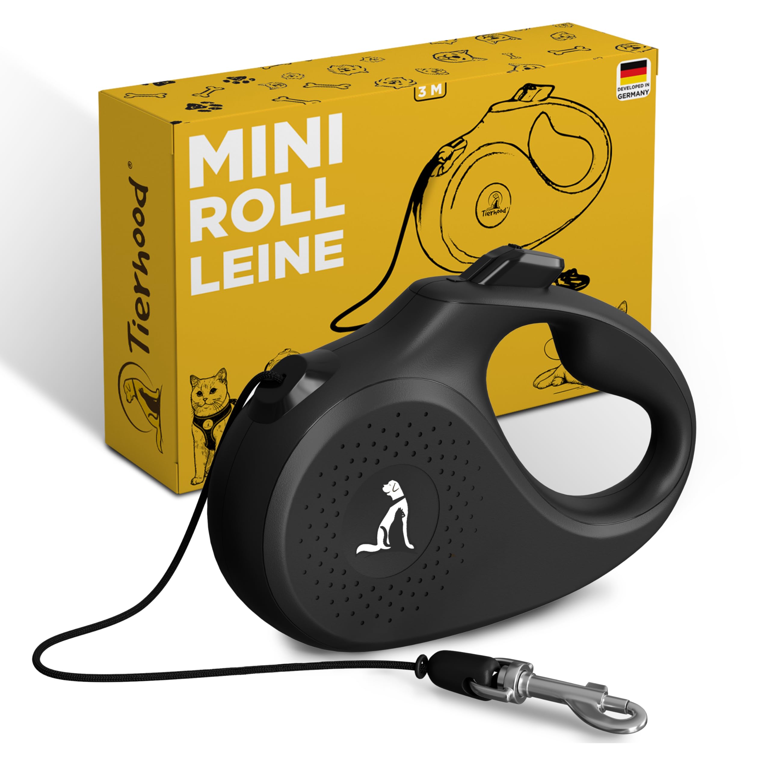 Tierhood MINI Rollleine 3 Meter