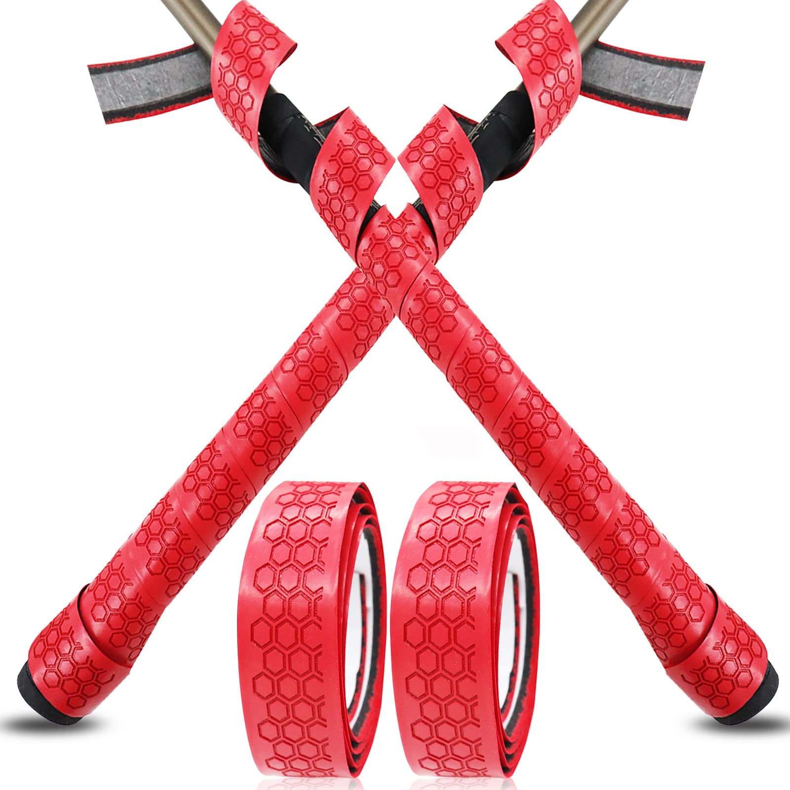 VEASAERS Bat Grip Tape Baseball Softball 2/4 Pack 40 inch 1.75mm Precut and Full Adhesive Back Pro Feel Soft Comfortable Tapes for Old Bats Handles