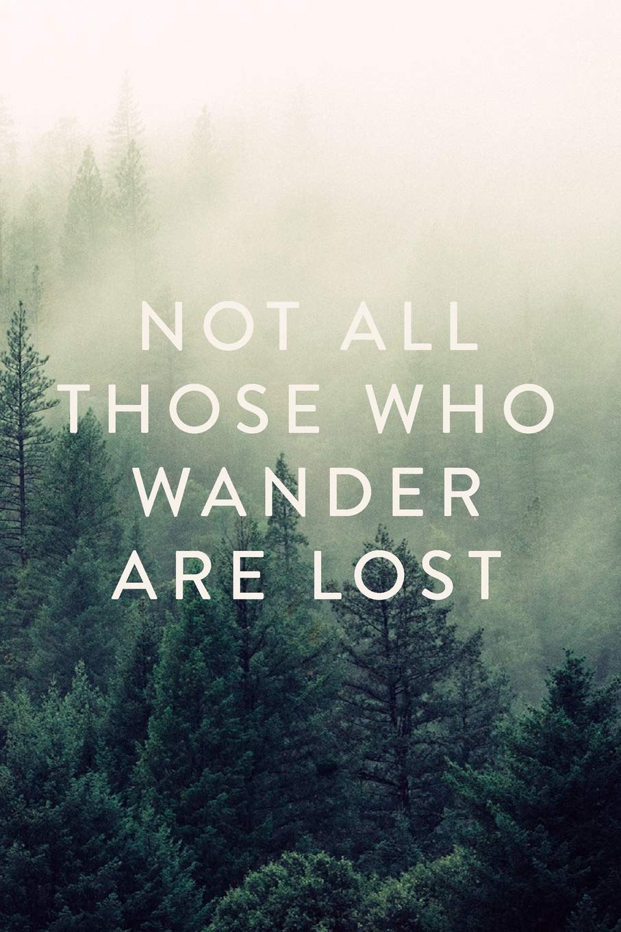 Not All Those Who Wander Are Lost: Journal, Notebook, Diary, 6"x9" Lined Pages, 150 Pages