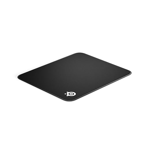 SteelSeries QcK Gaming Surface - Medium Stitched Edge Cloth - Extra Durable - Optimized For Gaming Sensors - Black
