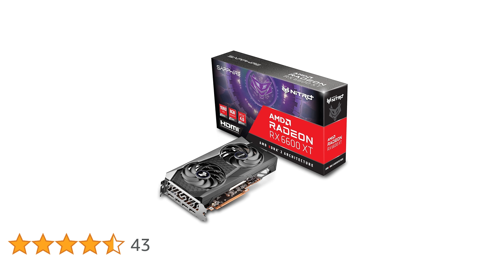 グラフィックボード・グラボ・ビデオカード SAPPHIRE RX 6600 XT NITRO+ Amazon | Sapphire NITRO+ Radeon RX 6600 XT GAMING OC 8G