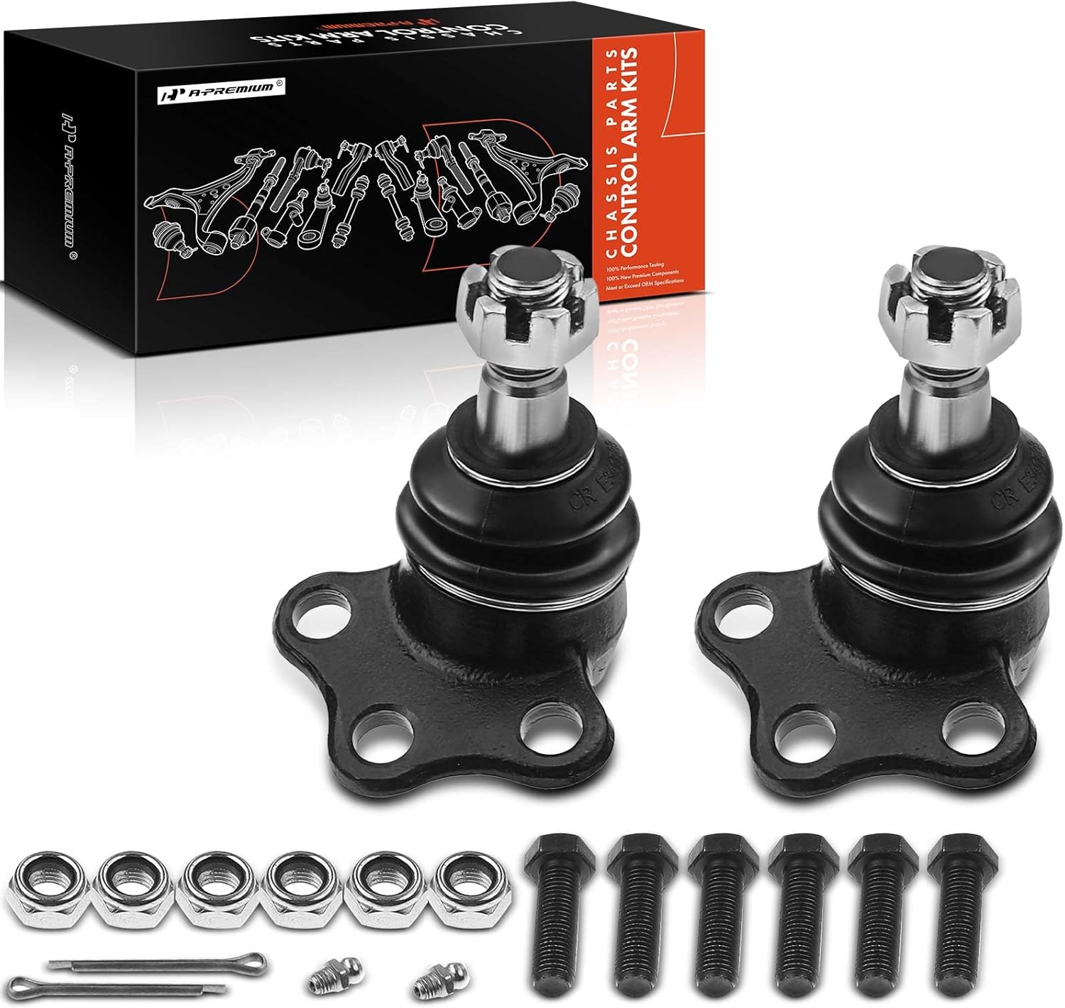 A-Premium 2 x Front Upper Ball Joint, Compatible with Dodge Durango 2000-2003, Dakota 2000-2004