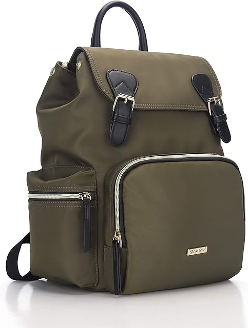 pipi bear Changing Bag Backpack - Stylish Waterproof Maternity Nappy Bag Rucksack, Large Travel Baby Back Pack for Mom
