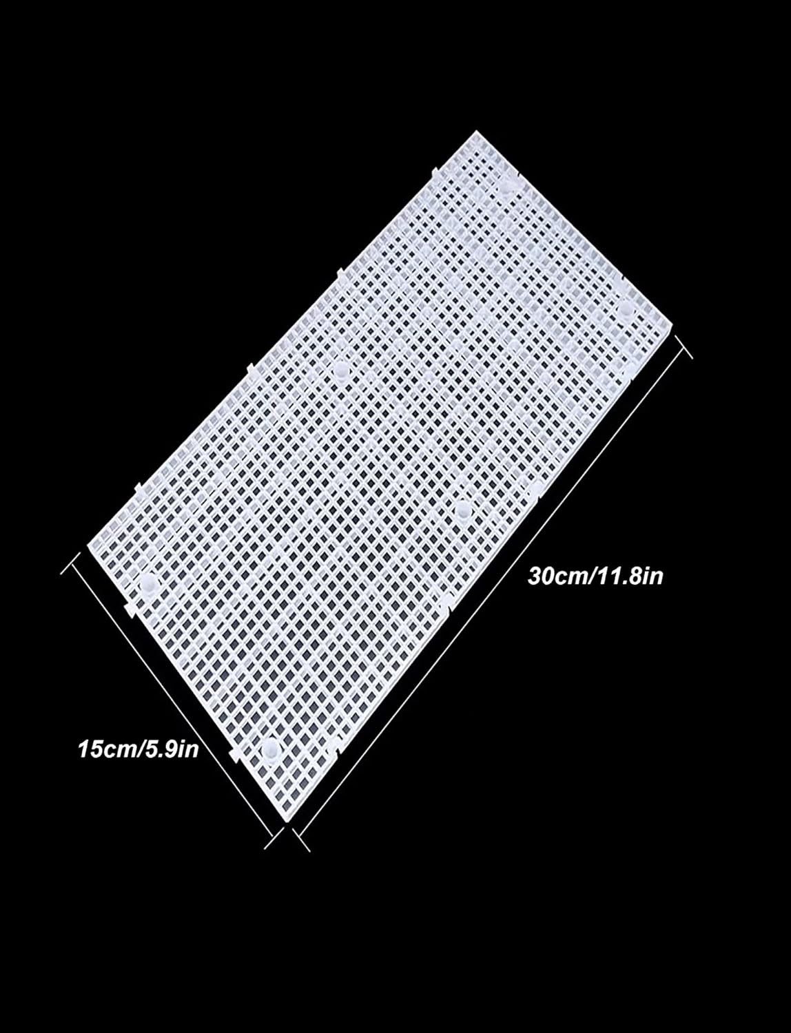 10 Pack Acrylic Tank Lid with Clips, Aquarium Lid Hood, Fish Tank Top Cover, Breeder Tank Lid, Aquarium Cover Lid(Clear,30x15cm/11.8x5.9in)