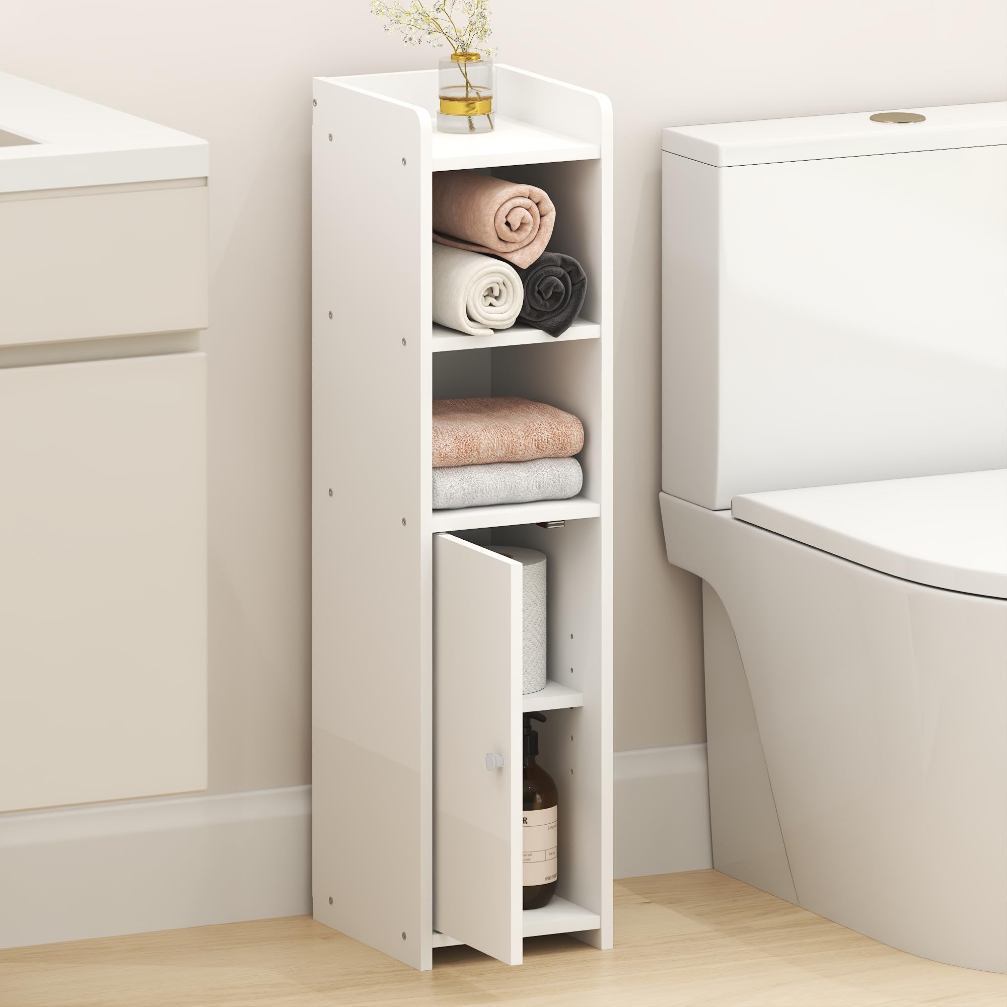 Amazon.com: Furinno Fulda Bathroom Storage Cabinet, 5-Tier