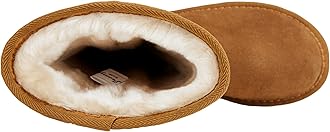 Vepose Women's Winter Snow Boots Warm Fur Mid Calf Tall Suede Fuzzy Slip on Shoes
