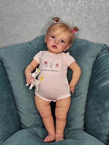 Miniatura 9 de Zero Pam Muñecas realistas Reborn de 24 pulgadas, muñecas de bebé Reborn realistas de silicona con peso de piel pintada en 3D, muñeca de bebé de la