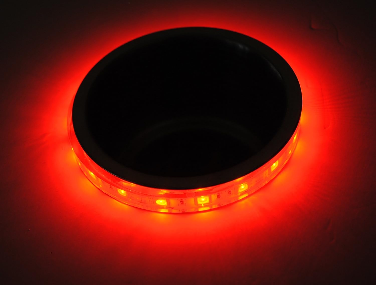 Multi Color 4" RGB Cup Holder LED Light Ring, 1 2 3 or 4 pack- Water Resistant- Boat RV ATV (1)