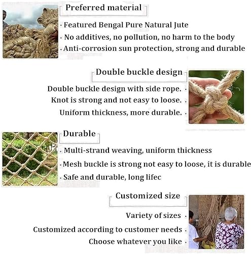 Miniatura 5 de RZM Red de seguridad para barandilla, red de carga para pájaros, red de carga resistente, red de escalada para niños, red de protección para balcón,