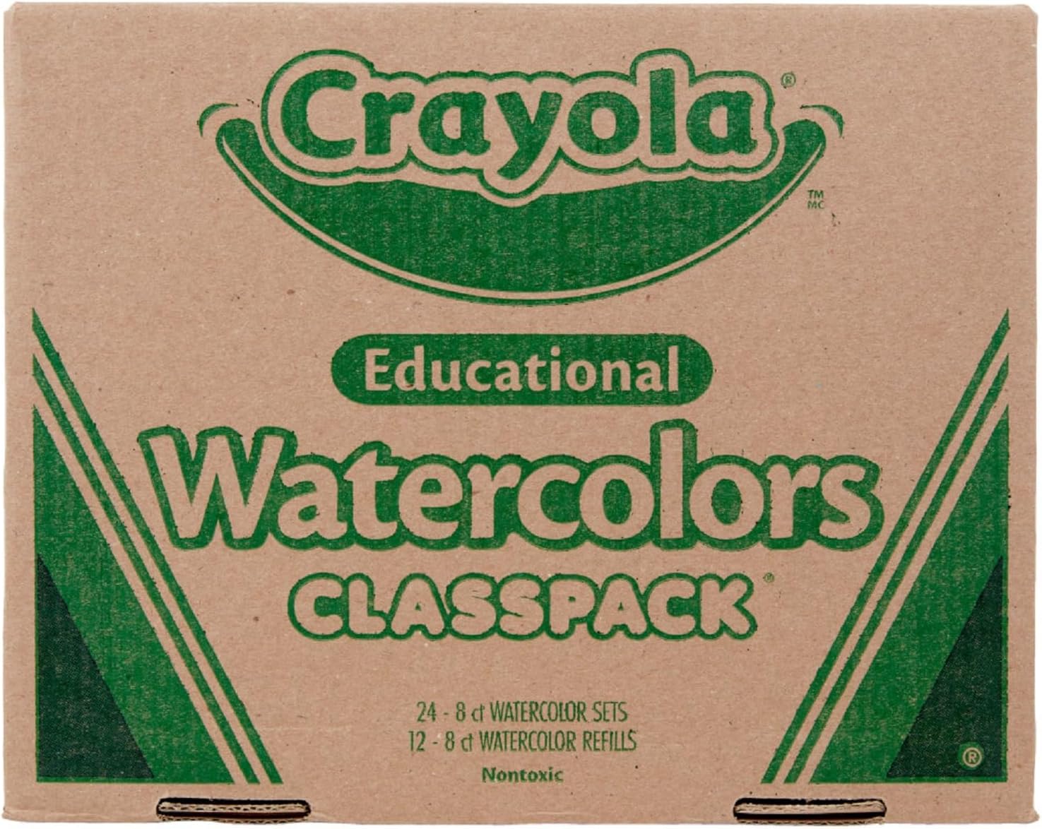 Crayola Watercolors Classpack, Bulk Paint Set For Kids, 24 Trays & 12 Refills, School Supplies