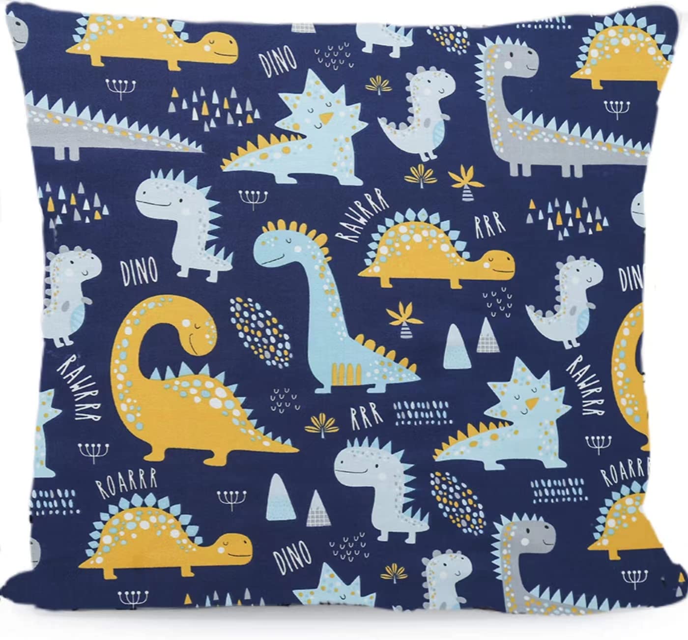 Federa Cuscino Bambini 80x80 Cm - Cotone Biologico Con Stampa Animaletti - Ideale Per Cameretta - Foto 9