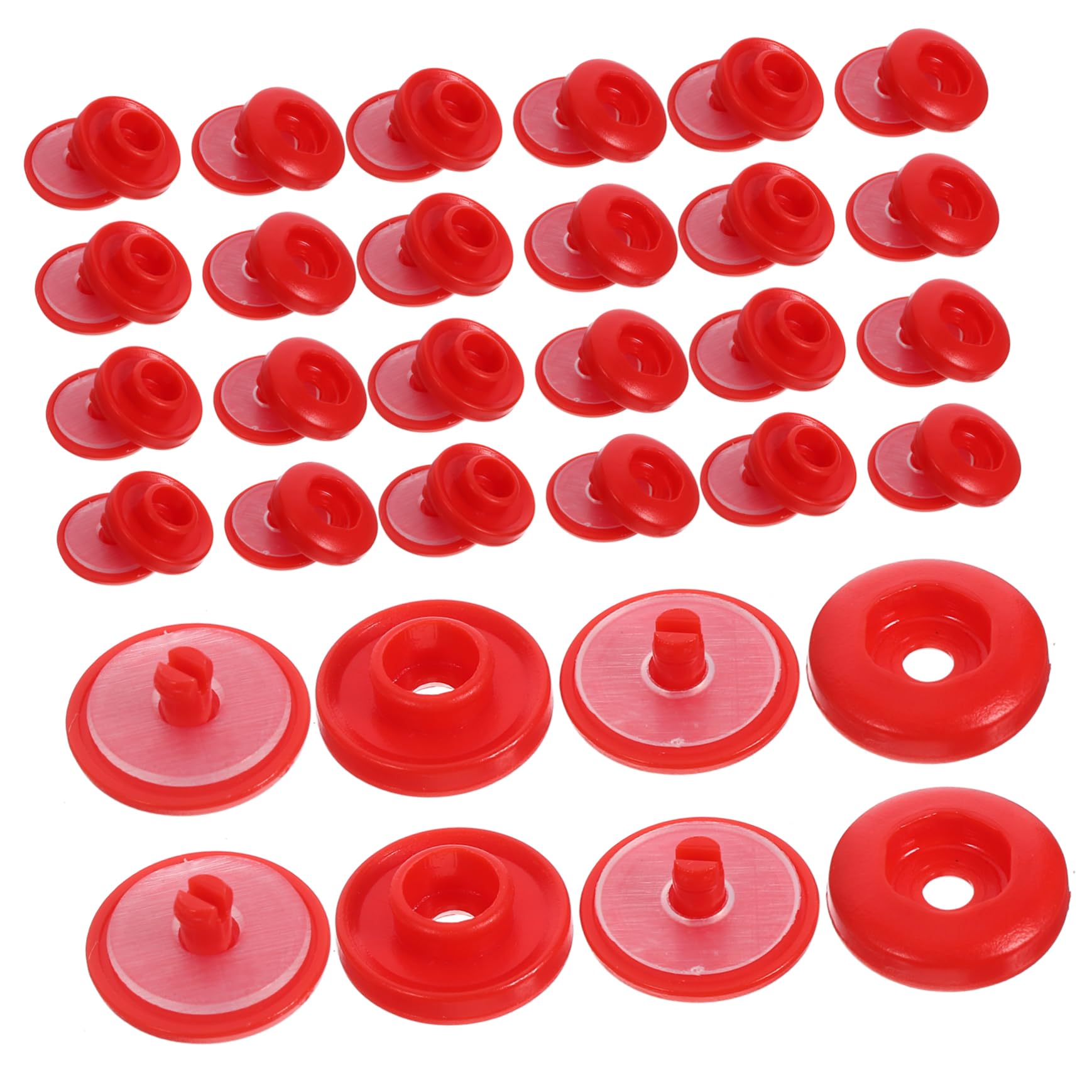 TEHAUX 500sätze Snap Buttons Für Kleidung Robuste Langlebige Druckknöpfe Aus Kunststoff Für Diy-projekte Und Kinderbekleidung Einfache Anwendung Vielseitig Einsetzbar
