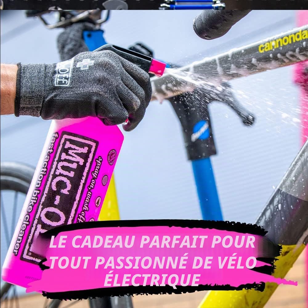 Muc-Off eBike Kit Essentiels de Nettoyage - Produits Indispensables pour Nettoyer et Protéger votre Vélo Électrique - Comprend un Nettoyant pour Vélo, une Protection pour Vélo et Plus Encore