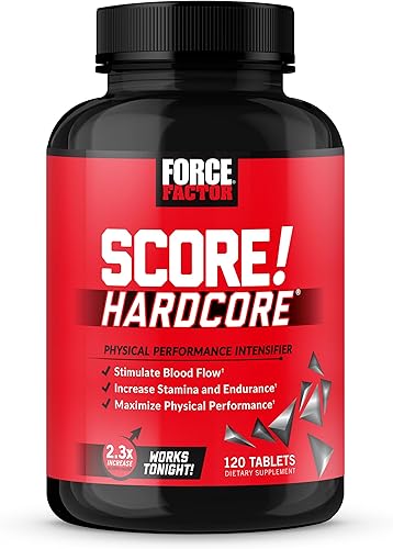 Vista 11 de Force Factor SCORE!, paquete de 2, suplemento de refuerzo de óxido nítrico duro para hombres con L-citrulina, yohimbe, maca negra y vitaminas B