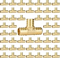 Vista 11 de SUNGATOR Accesorios Pex de 1 pulgada, paquete de 2 acoplamientos Pex de 1/2 pulgada, sin plomo de latón, accesorios Pex de 1 pulgada para tubería Pex