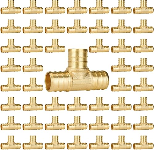 Miniatura 19 de SUNGATOR Paquete de 2 codos de oreja Pex de 1/2 pulgada, sin plomo de latón, accesorios Pex de 1/2 pulgada, certificado NSF