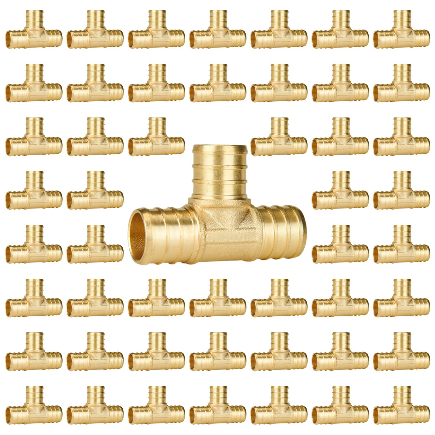 SUNGATOR 50-Pack 3/4 Inch PEX Tee Fittings