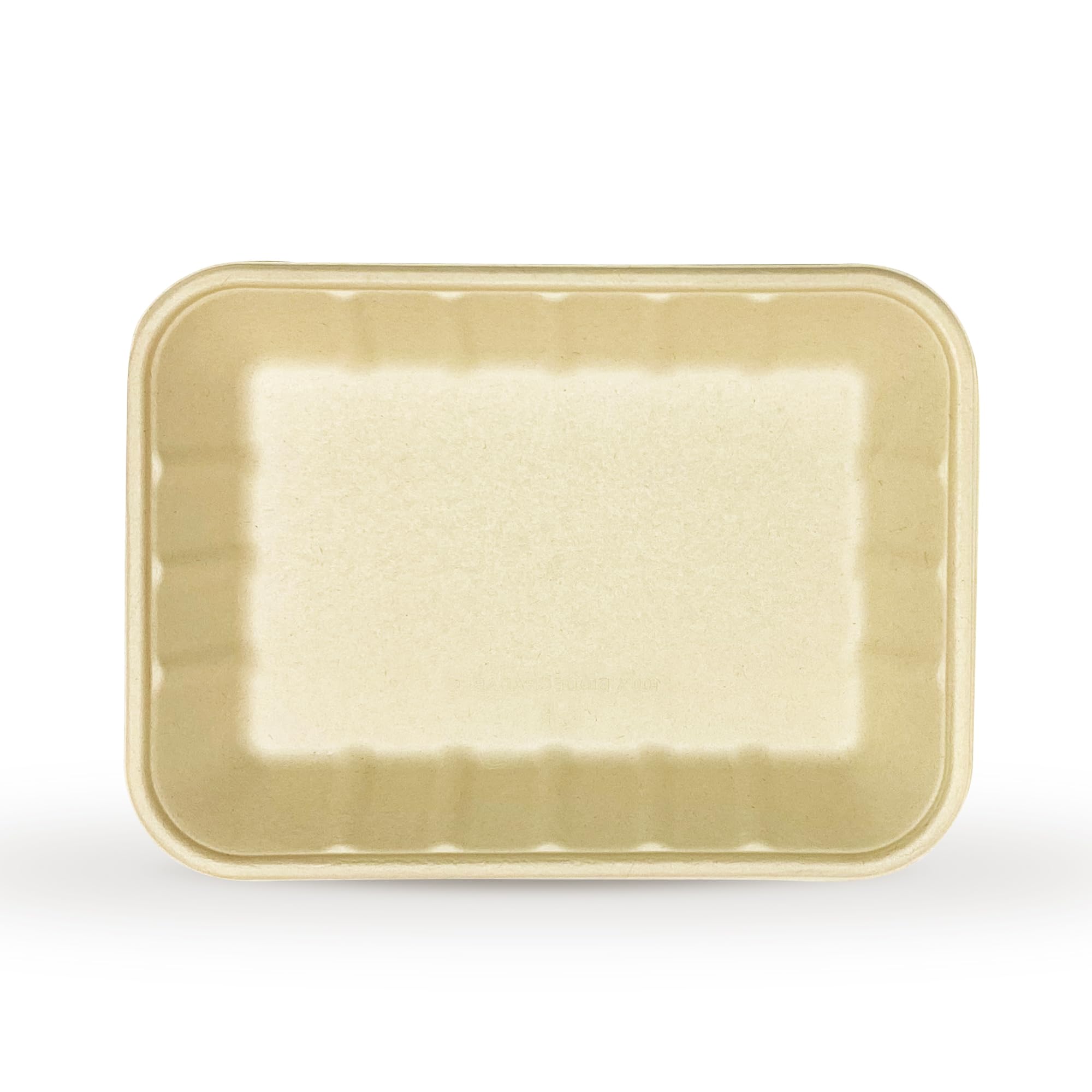DISPOSABLE GREEN – Rectangle Disposable Serving Dishes, Bagasse Serving Tray, Serving Platter for Parties, Weddings, Catering, & More, Serving Plate for Hot & Cold Food, 18cm x 24cm, 500 Pieces