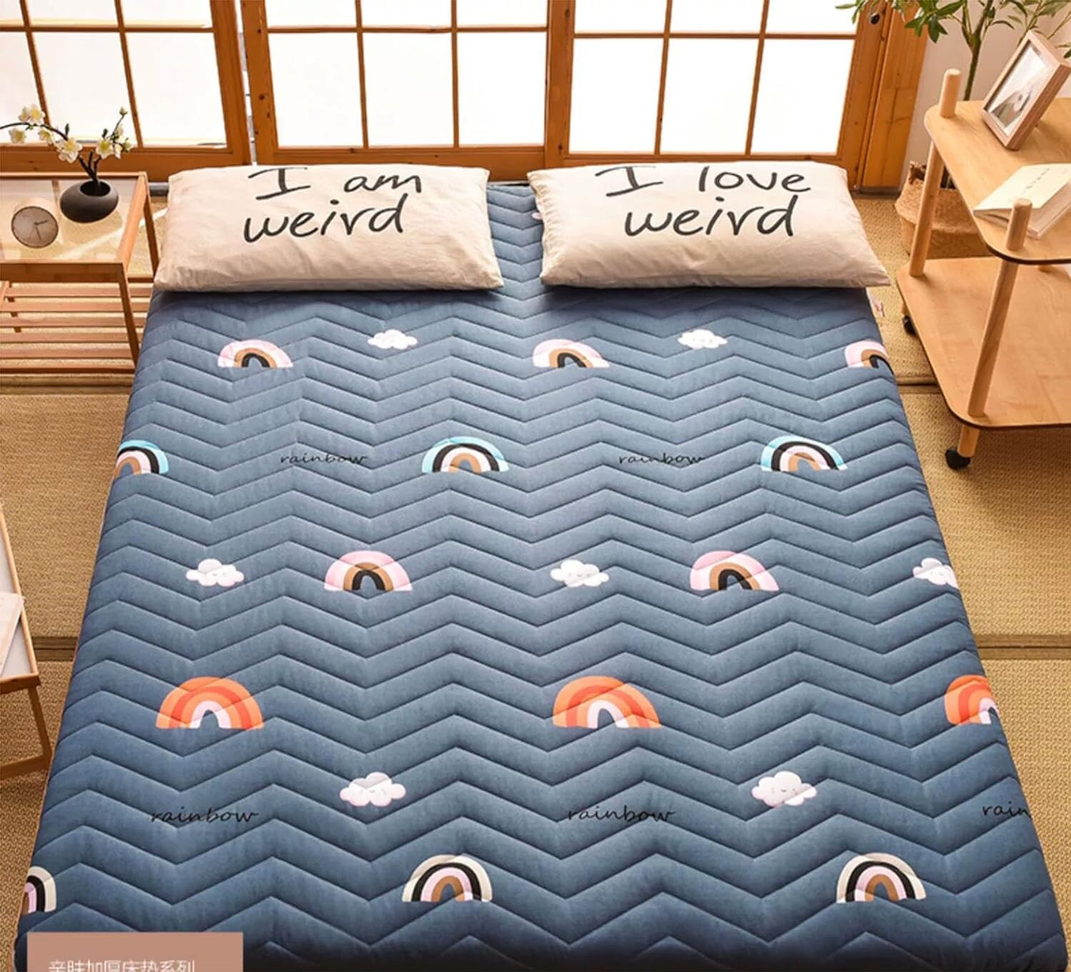 Materasso Futon Giapponese Pieghevole | Tatami Portatile Per Pavimento | Ideale Per Studenti E Ospiti - Foto 2