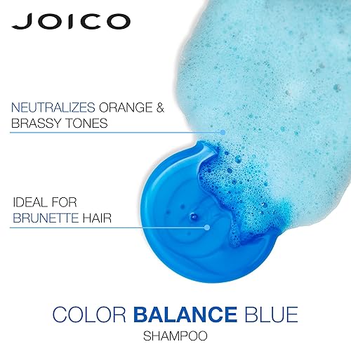 Miniatura 6 de Joico Champú y acondicionador Color Balance Blue  Para cabello castaño aclarado  Elimina los tonos naranja cobrizo  Aumenta la vitalidad del color y