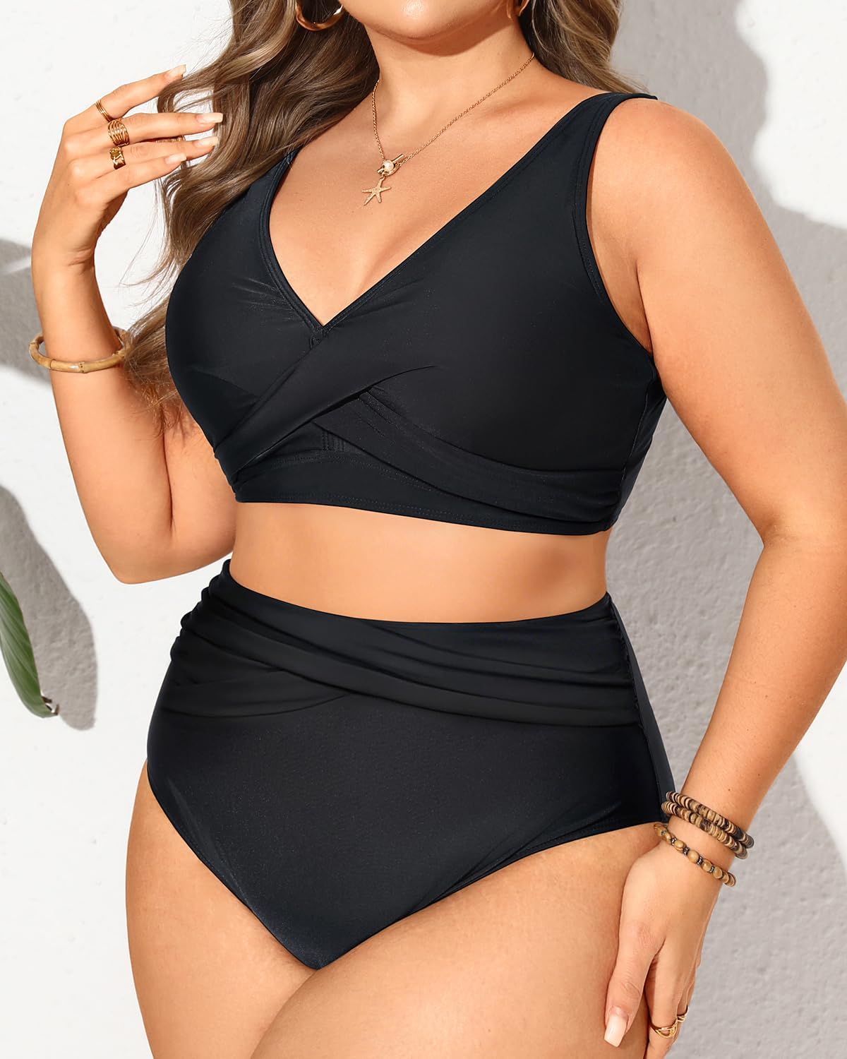 Tempt Me Plus Size Two Piece Bikini - Women High Waisted Swimsuits Bathing Suit Swimwear - Image 3