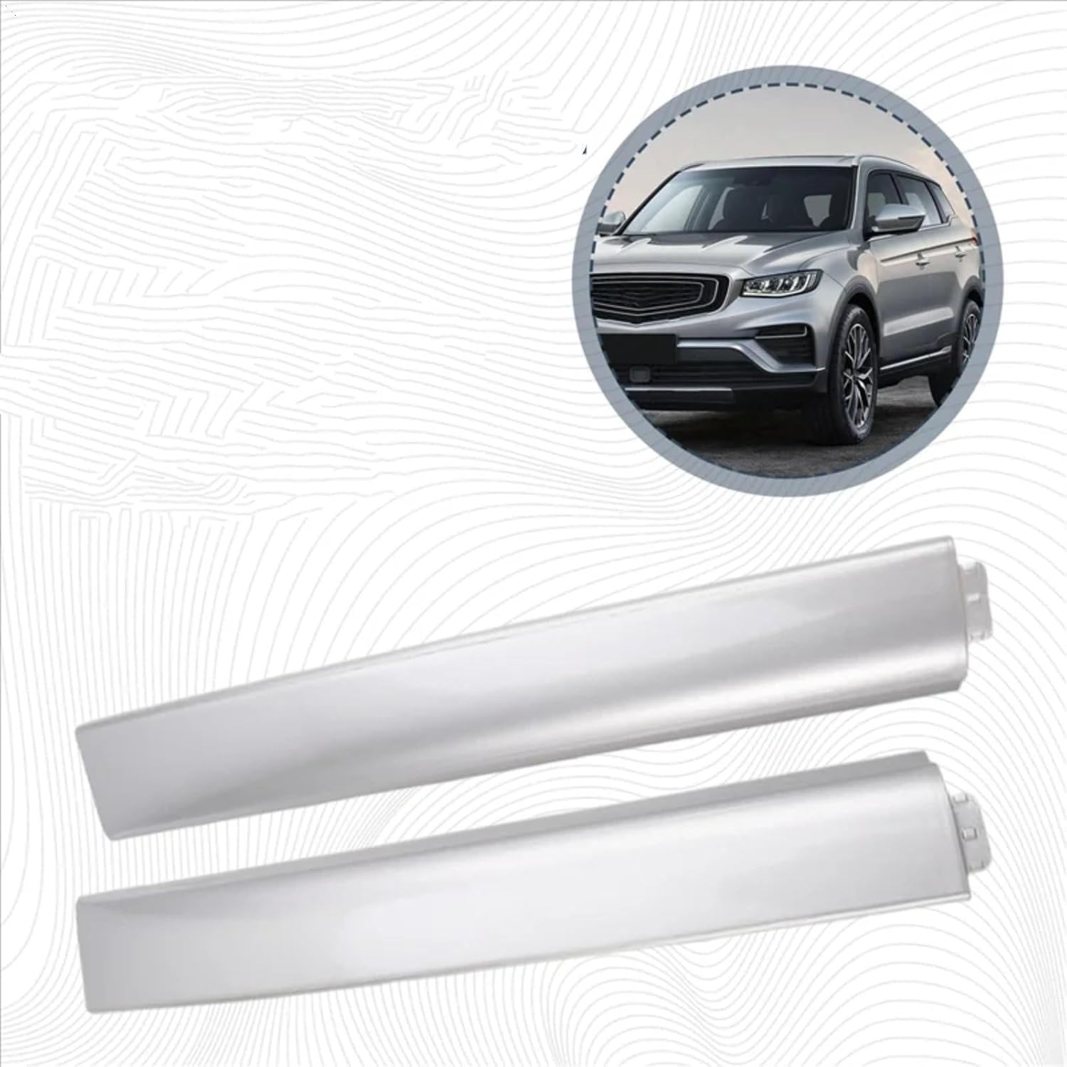 Car Roof Exterior Trim Compatible with Geely for Boyue SUV 016 2017 2018 2019 2020 2021 Car Roof Rack Luggage Rack Bar Rail End Cover Cap Trim