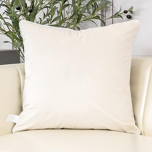 Miniatura 2 de Aeckself Funda de cojín de terciopelo de 20 x 20 pulgadas, diseño geométrico negro, ondulado, con corte a rayas, de lujo, moderna, cuadrada, para