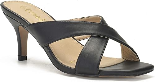 black open toe heel booties