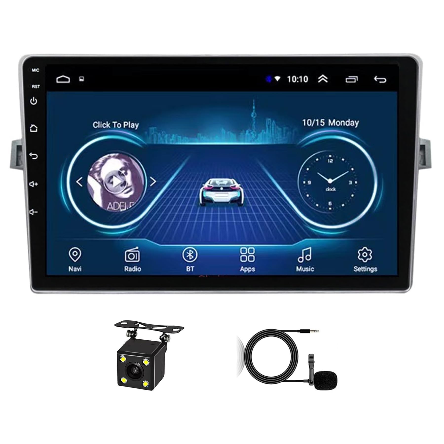 Autoradio Android 11 pour Toyota Verso avec navigation GPS et CarPlay sans fil