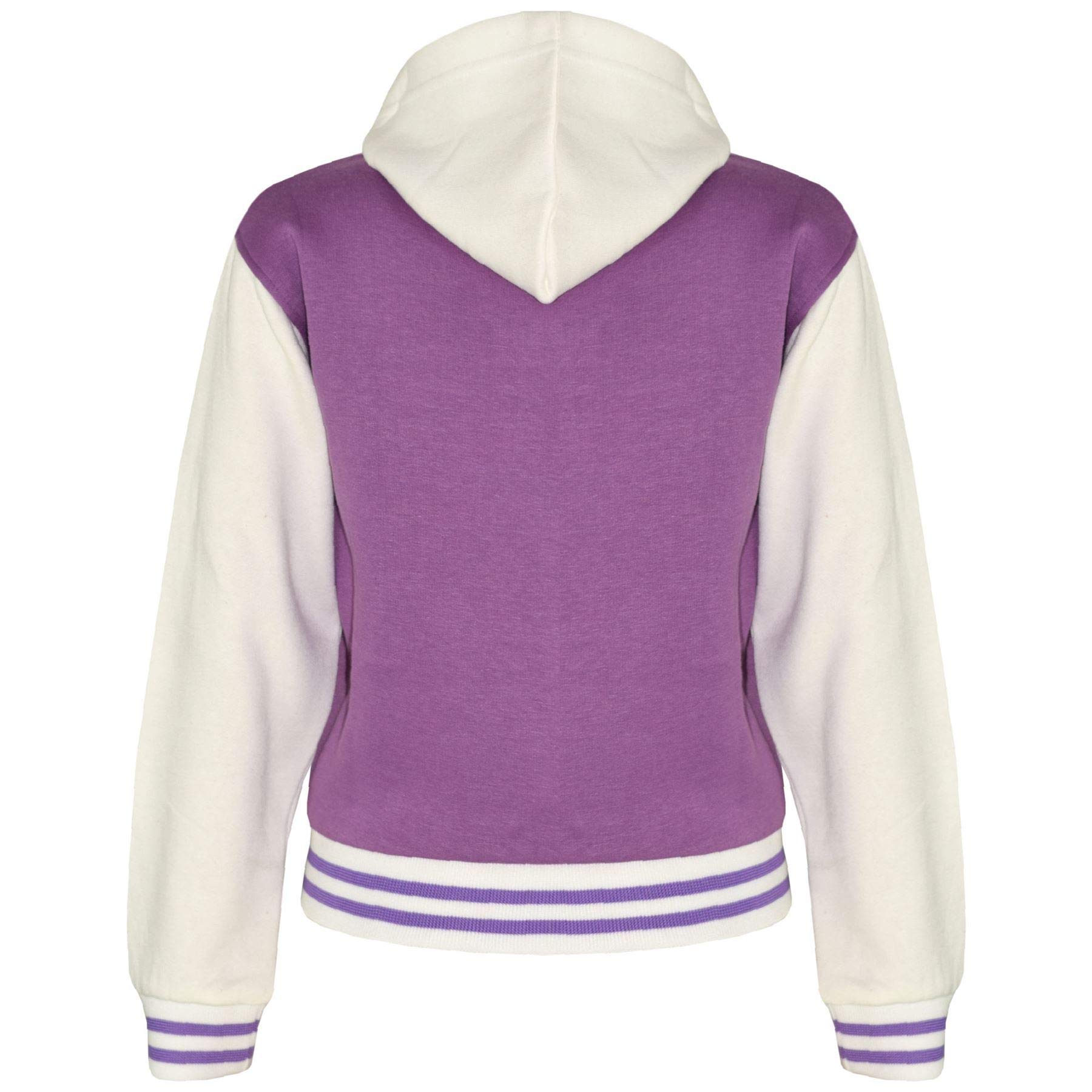 A2Z 4 Kids Unisexe B.B Encapuchonné R Mode FOX Varsity Veste Baseball Style Manteau Longue Manches Nouveau Décontractée Mode Filles Garçons Nouveau Âge 2-13 Ans