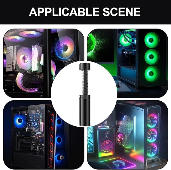 GPU Support Bracket - Aluminum Alloy Video Card Holder | Expansion Screw Design Graphics Card Support Tool | Video Card Sag Holder/Holster Bracket Support | GPU Brace Support Supplies