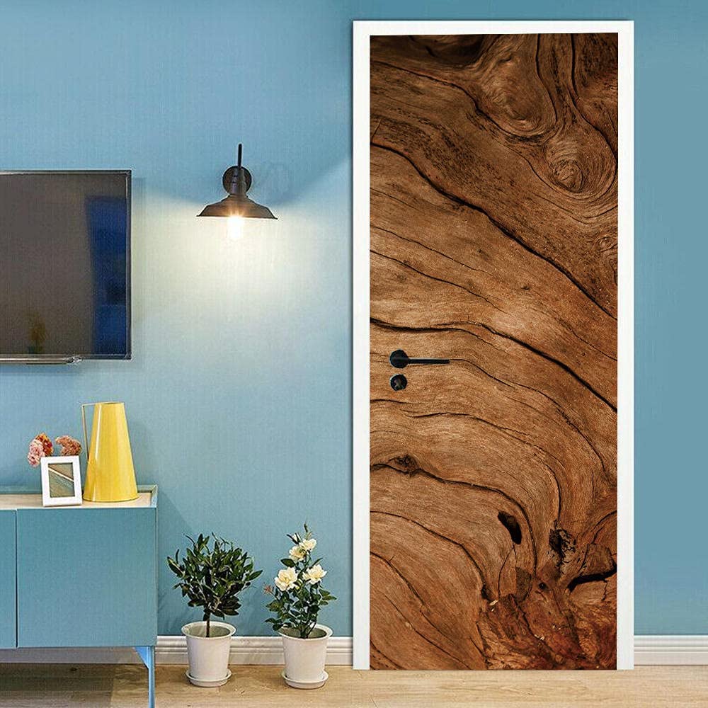 Adesivo 3D Porta Cavalluccio Marino - Vinile Autoadesivo 95x215cm - Foto 3