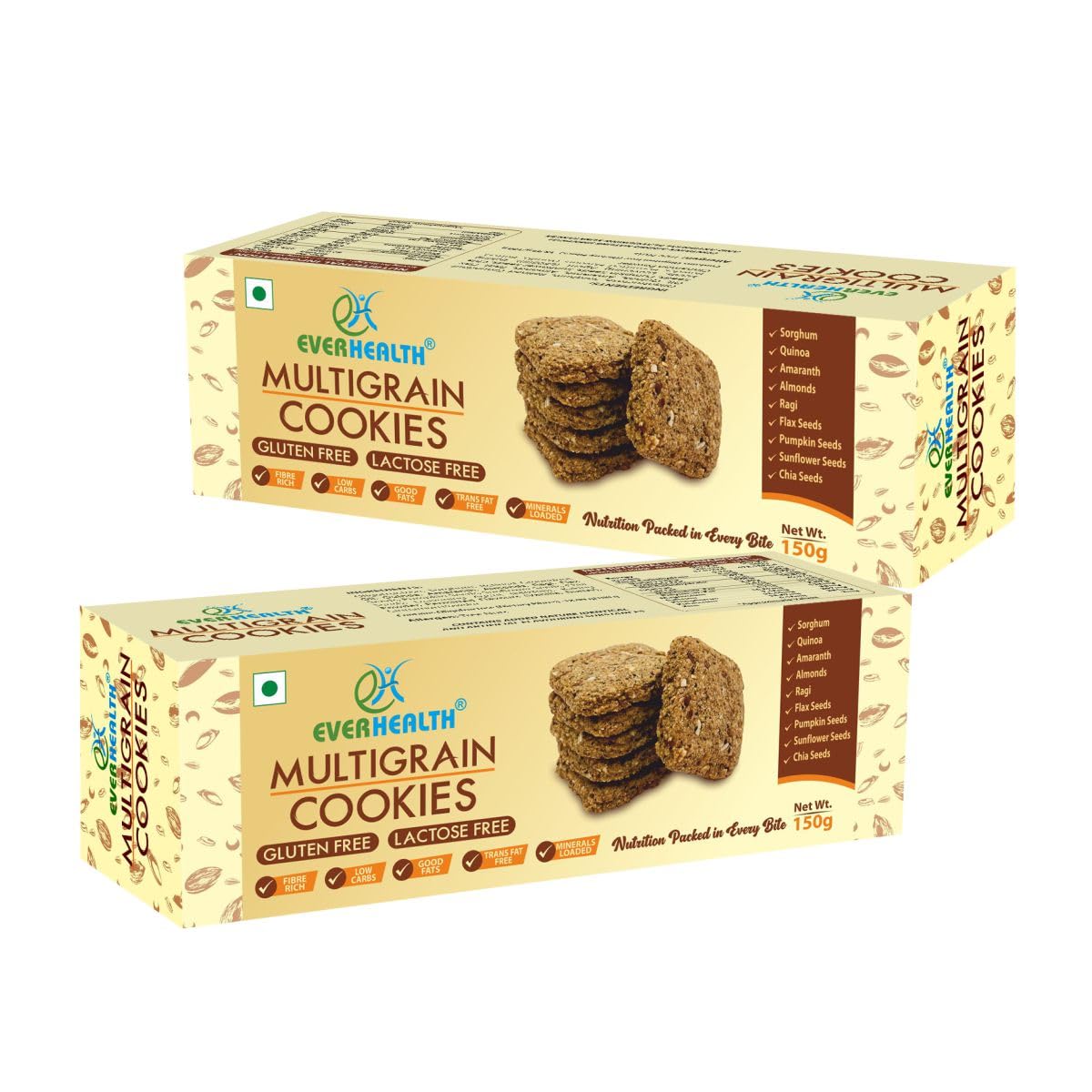 See full amazon price history chart for Everhealth Multigrain Cookies (Pack of 2 x 150g each) | Low GI | Low Carbs | No Maida | No Added Sugar | High Fibre | Gluten Free | Lactose Free | Diabetic Friendly | Healthy | Guilt Free Cookies Everhealth Multigrain Cookies (Pack of 2 x 150g each) | Low GI | Low Carbs | No Maida | No Added Sugar | High Fibre | Gluten Free | Lactose Free | Diabetic Friendly | Healthy | Guilt Free Cookies (B08F3BLFDG) Amazon Price History, Amazon Price Tracker