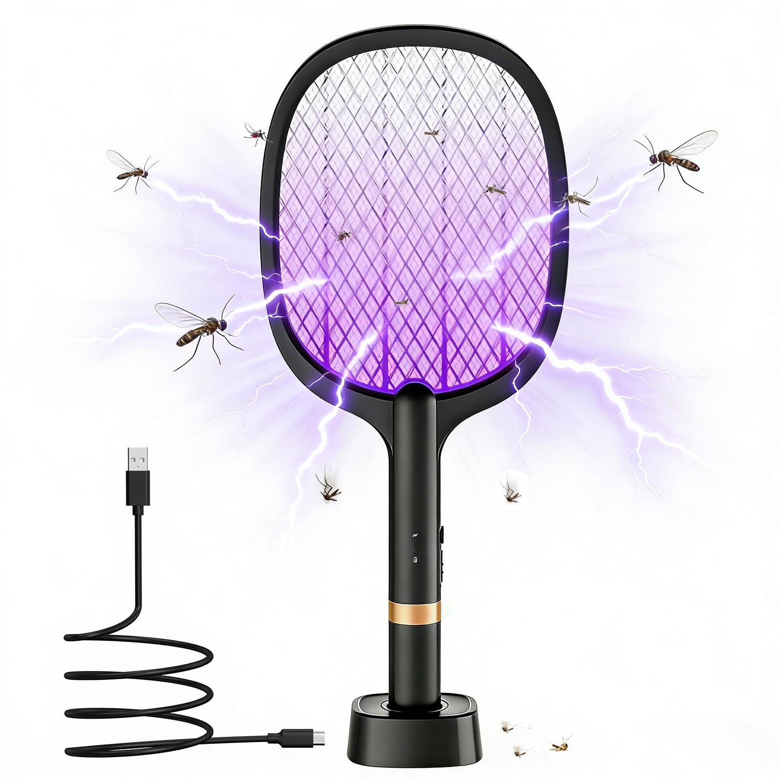 Tapette à mouche électrique 5000V idéale pour intérieur et salon