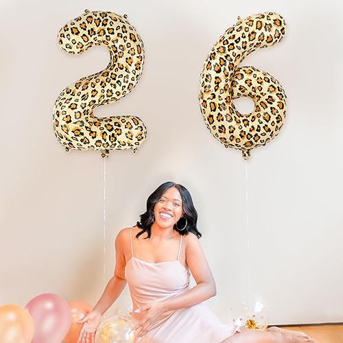 Miniatura 4 de Globos con estampado de leopardo, globos de leopardo de 32 pulgadas para fiesta de cumpleaños, globos de leopardo para fiesta de cumpleaños temática