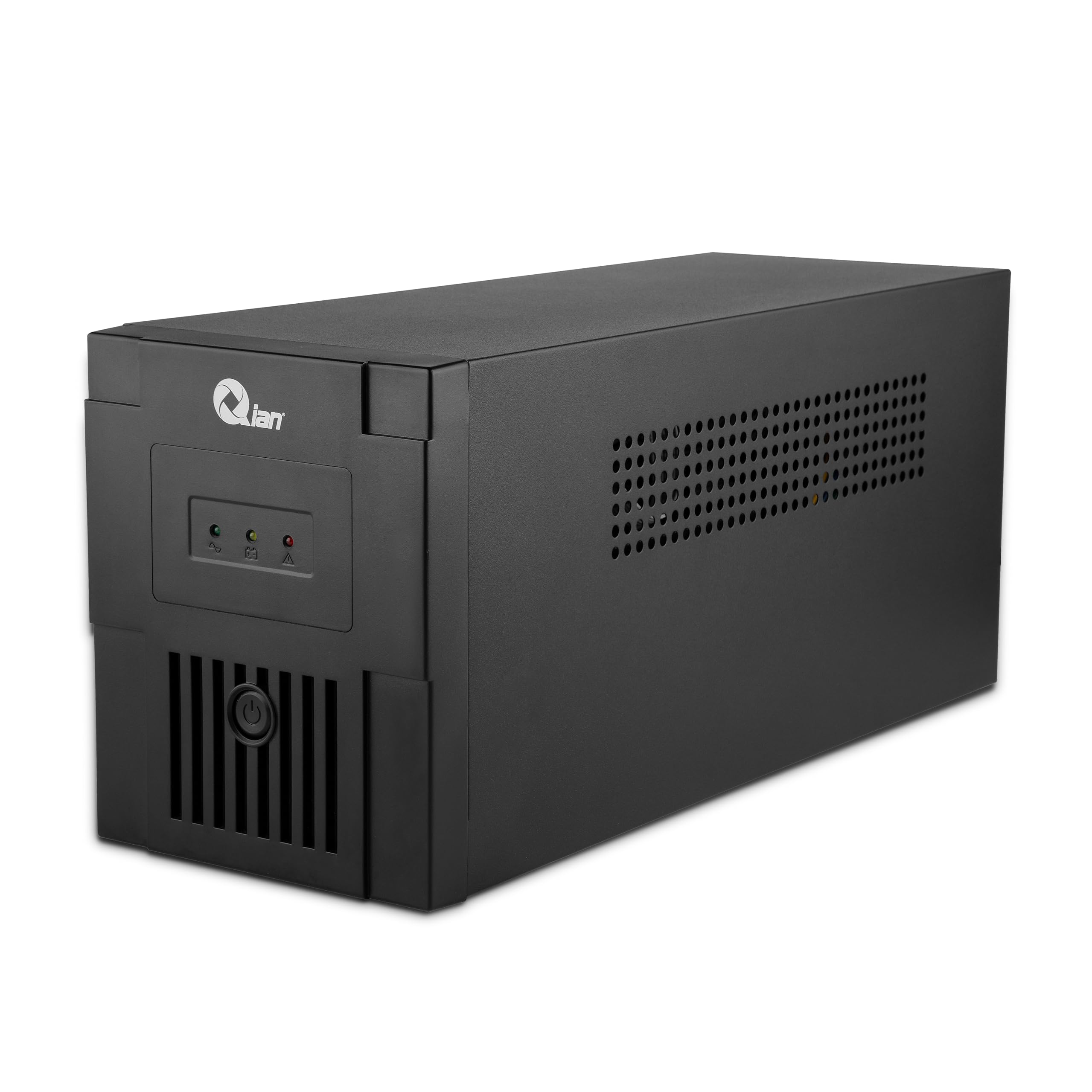 QIAN Onduleur UPS Line Interactive 1000VA Mini-Tour Compacte Charge Rapide Protection Contre Les Surtensions Puissance de Sortie 600W avec 3 Douilles Schuko (Noir)