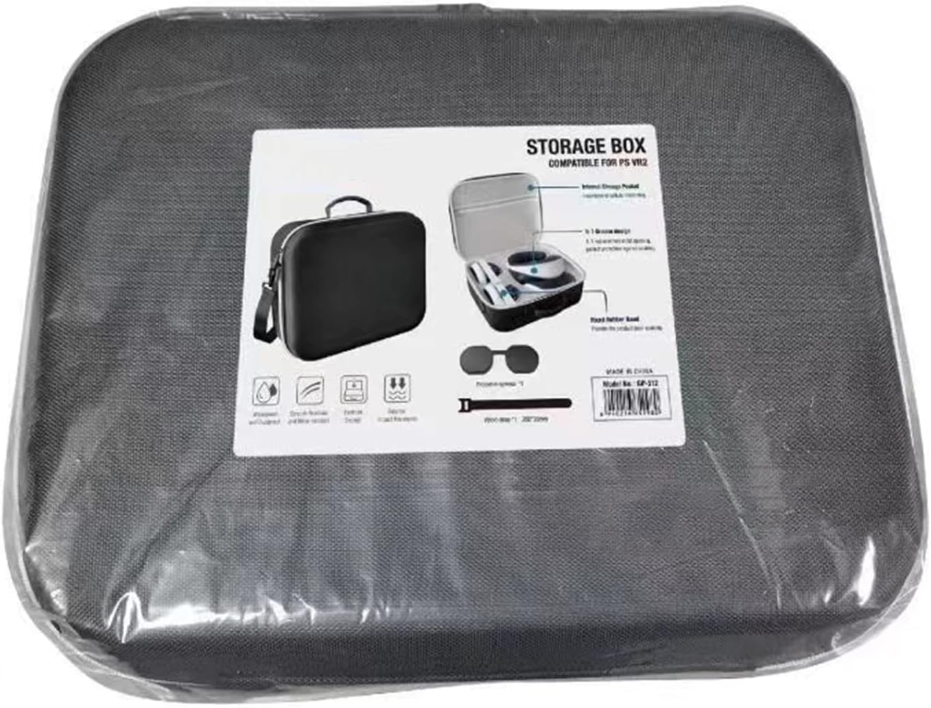 シュガート 保護バッグ 携帯用収納ボックス プロテクターメガネ用 アクセサリーホルダー 内ポケット付き