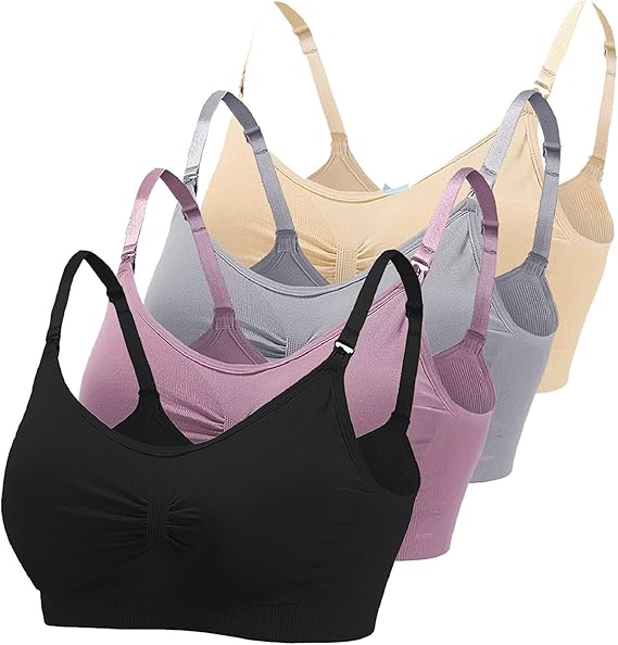 Intimates Bras, Women's Maternity Nursing Bra for Breastfeeding, 4Pack