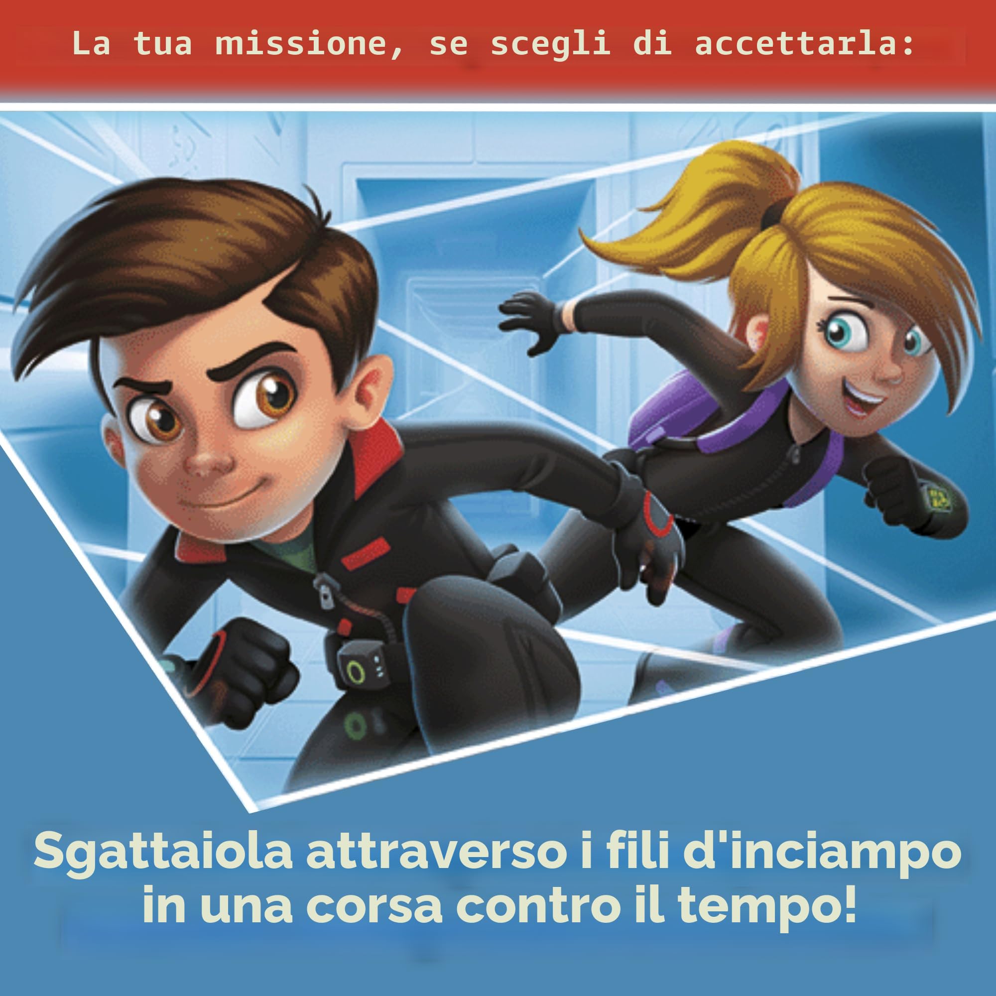 Chrono Mission Game - The Ultimate Adventure Spy Game for Kids - Diventa un vero agente segreto, attraversa i laser e completa una missione spia - Gioca con gli amici o da solo - Set spia per bambini
