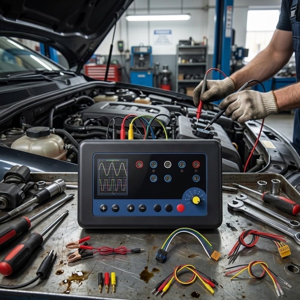 ReachMall Digitaler Kfz Prüfgerät 7 Modi Multimeter