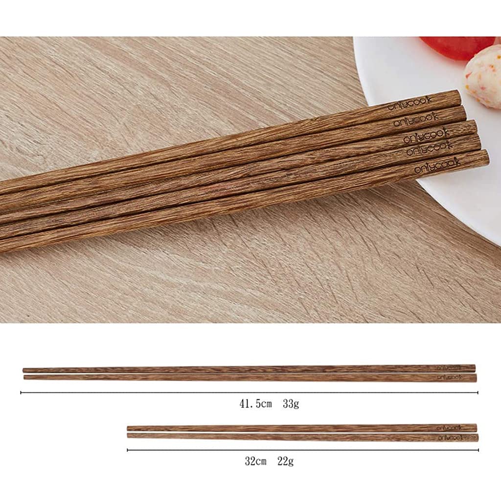 Palillos de cocina de 39/32 cm, 1 par de palitos de madera extralargos reutilizables para fideos freír, palillos japoneses extra largos antideslizantes de 32 cm