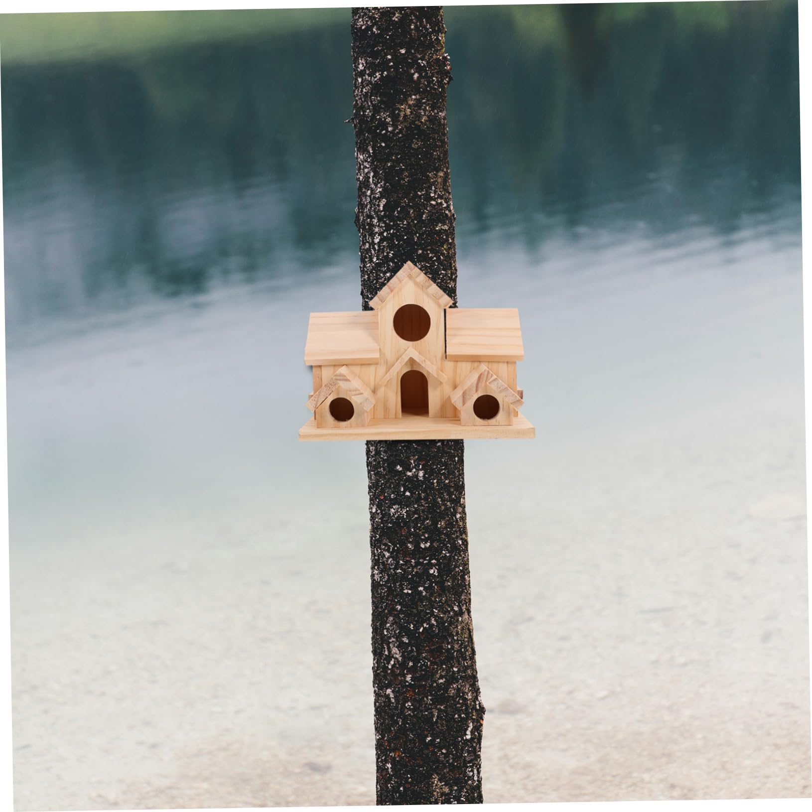 Generico Casetta per Colibrì in Legno per Esterni Nido per Uccelli Spazio per Fringuelli Casetta Decorativa per Uccelli da Giardino