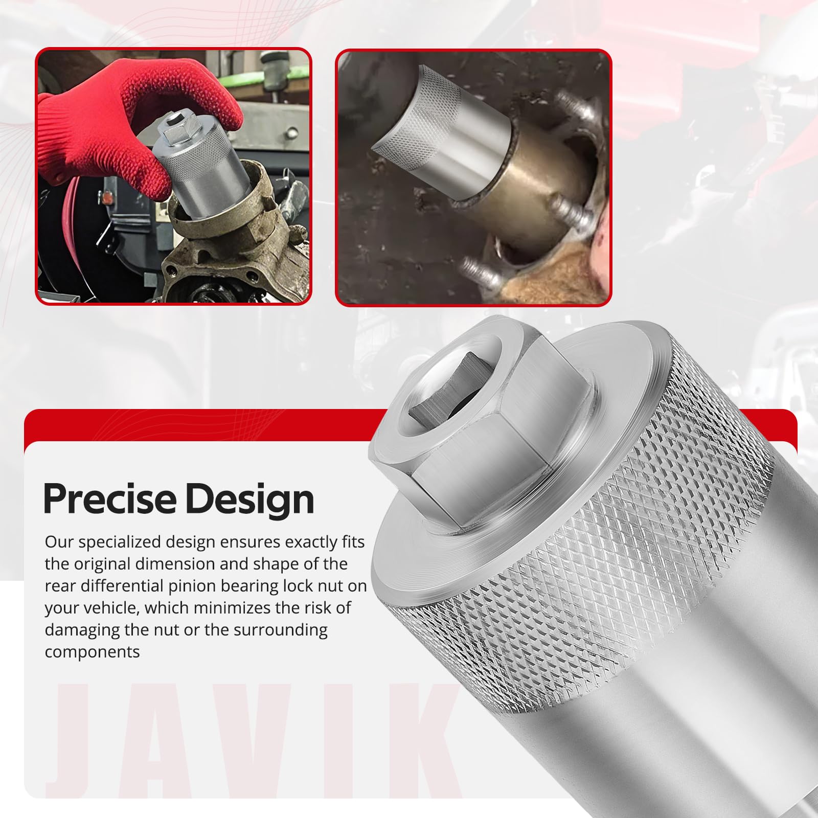 JAVIK 64mm Rear Differential Pinion Bearing Lock Nut Socket Wrench Tool For Honda ATV Rancher, Foreman, Rincon, Rubicon