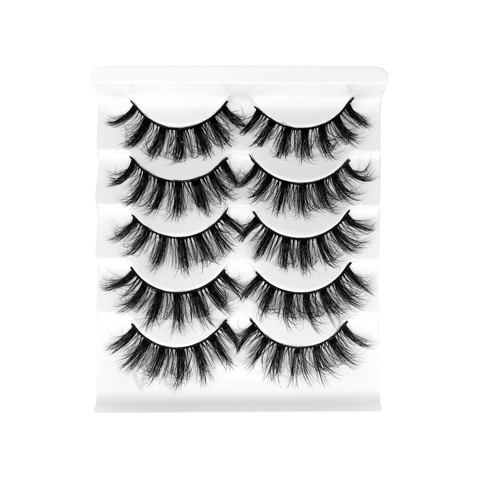 Eyelash Kits for Starters 8D Multipack Fake Style Lashes Faux Mink Lashes Pack Eyelashes 10 False Pairs Volume