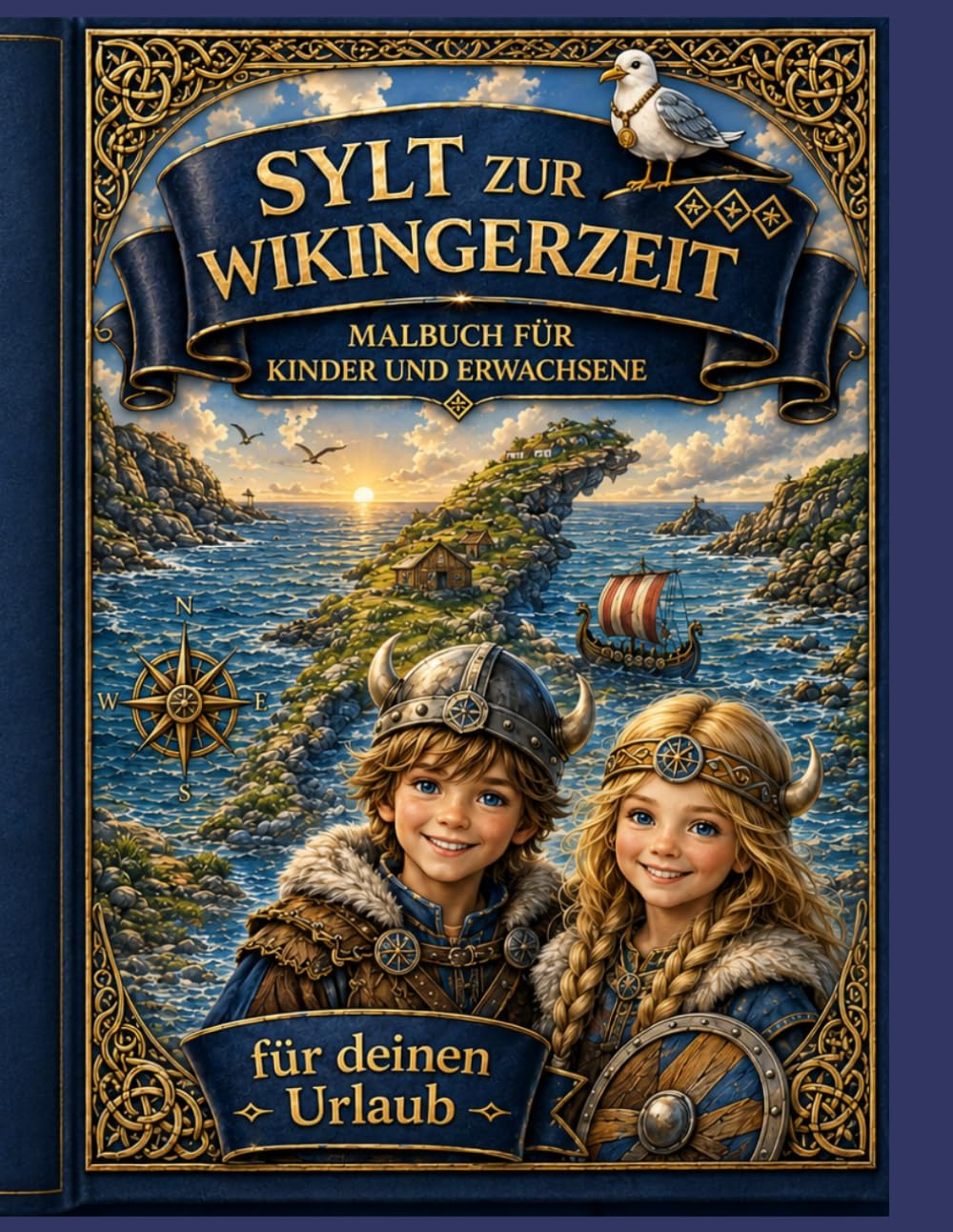 Sylt zur Wikingerzeit: – Das große Malbuch für Kinder und Erwachsene